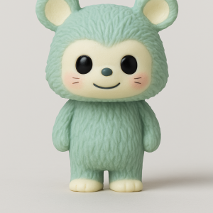 Figura Coleccionable Osito Verde Pastel